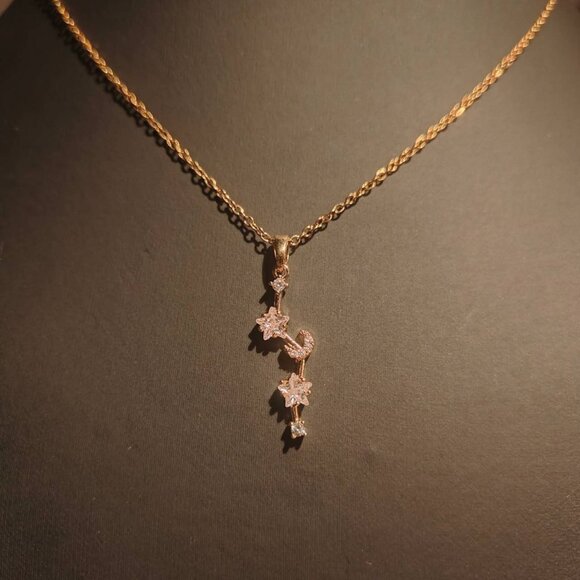 Gold Moon and Stars Necklace - Picture 1 of 1